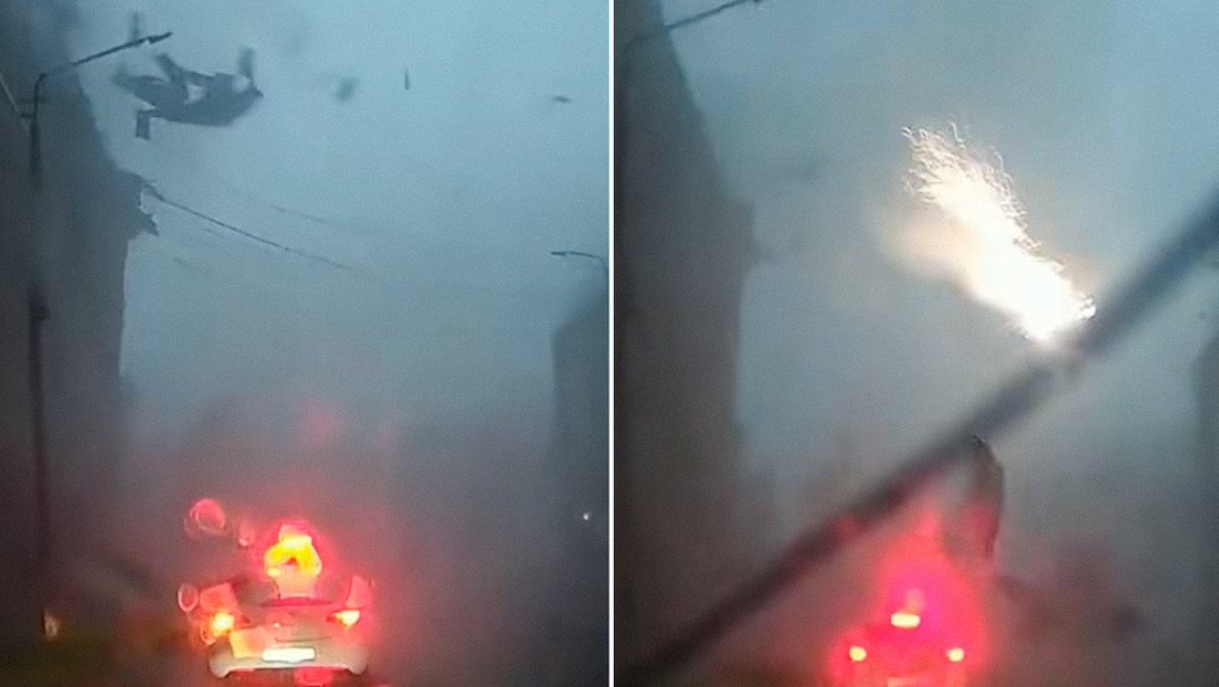 ATERRADOR VIDEO: devastación que deja huracán en una ciudad rusa