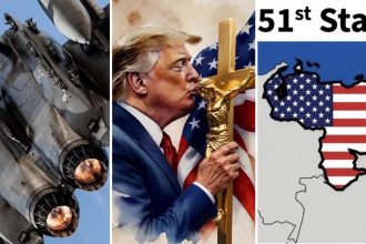 Trump besa un crucifijo en una acuarela estilizada que publica en su red (IMAGEN)