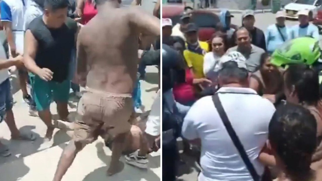VIDEO: Una multitud golpea a un hombre acusado de realizar actos inapropiados con una menor